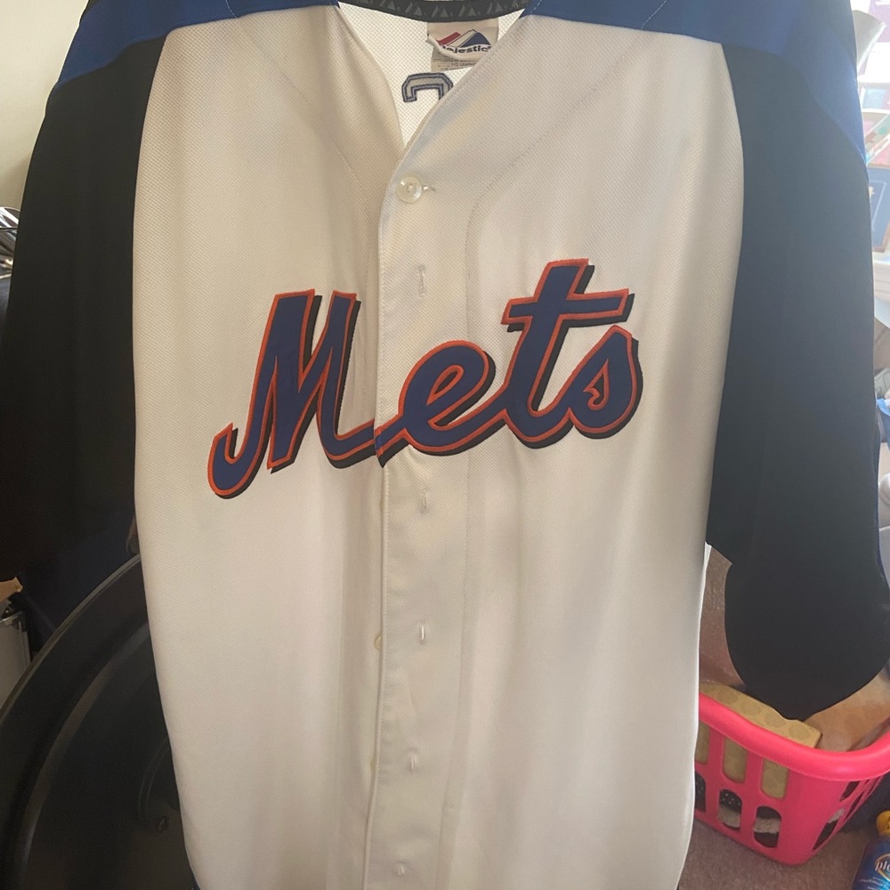 Vintage David Wright Mets Jersey (White/Black/Blue)